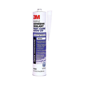 4000 UV Fast Cure Polyether Adhesive/Sealant, White, 10 oz. Cartridge