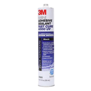 4000 UV Fast Cure Polyether Adhesive/Sealant, White, 10 oz. Cartridge