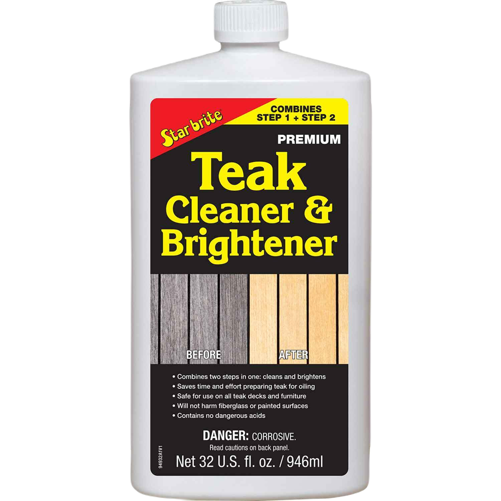 Premium One Step Teak Cleaner & Brightener, 32 oz.