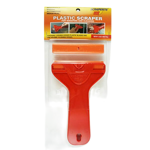 Wide Plastic Scraper with 5 Refillable Blades